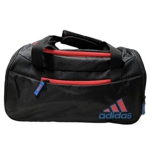 Adidas squad II Duffle Bag gym bag girls rule black flash red & aqua color